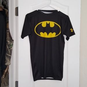 Mens shortsleeve compression batman tshirt